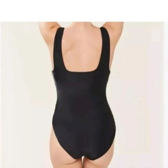 NWT Andie Swim The Marbella One Piece Swimsuit Scoop Neck Removable Pads S Black - Picture 5 of 15